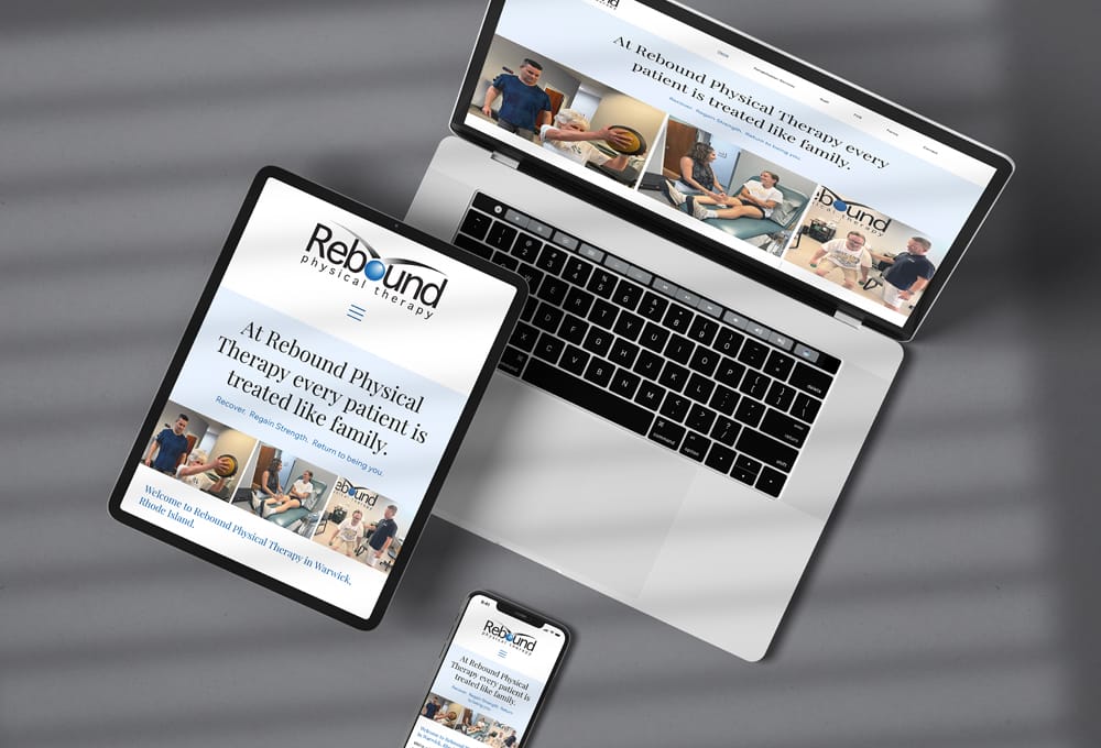Rebound PT website mockup